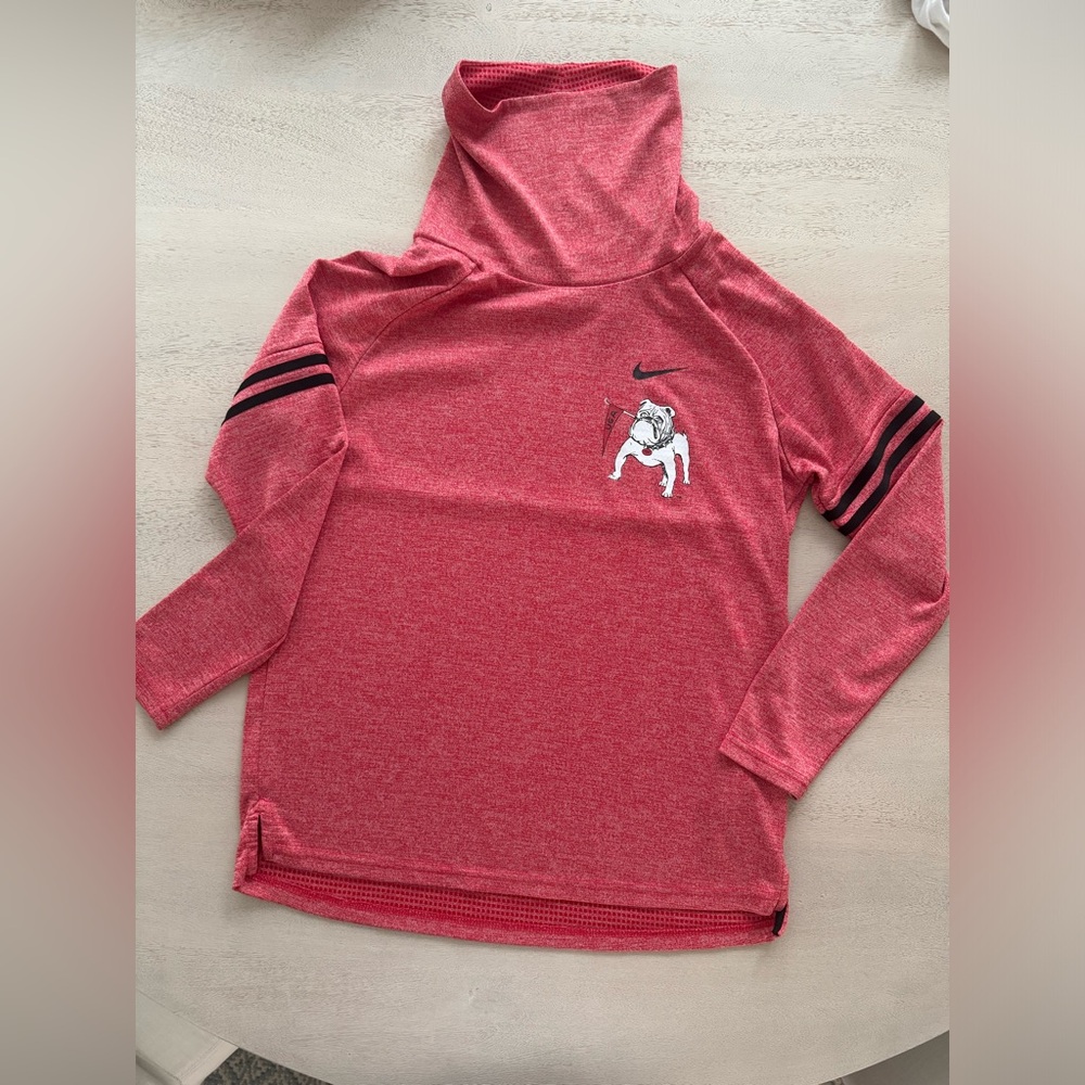 Women’s Nike Georgia Bulldogs Mock Pullover- Size Medium